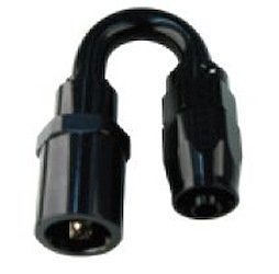 231806B-6QD Hose End [Series 2000 Pro-Flow, -6 AN Hose to 3/8 in. Quick-disconnect, 180 Degree, Black]