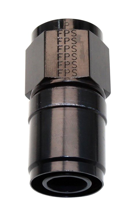 2600104 Hose End [Race-Rite, -4 AN, Straight, Black]