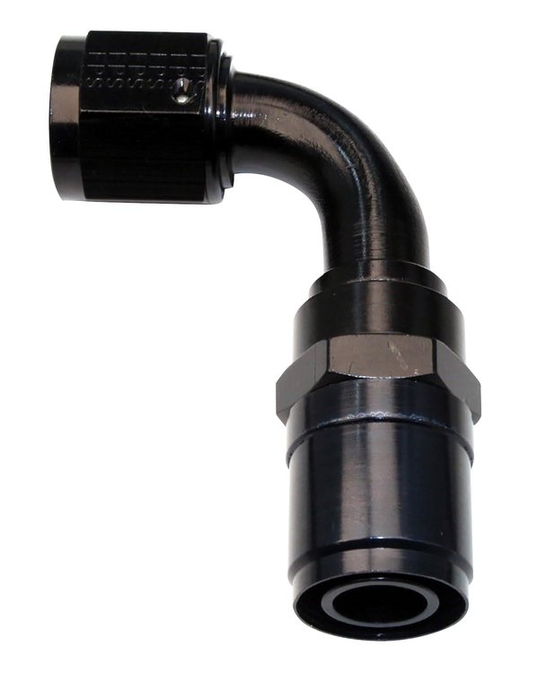 2609008 Hose End [Race-Rite, -8 AN, 90 Degree, Black]