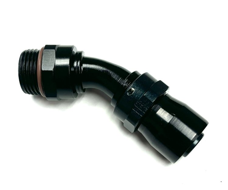 -12 AN Male Radius Fitting x 30 Degree Sport-Crimp Hose End