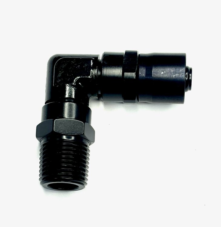3109909 Hose End [-10 AN, 90° Low-Profile]
