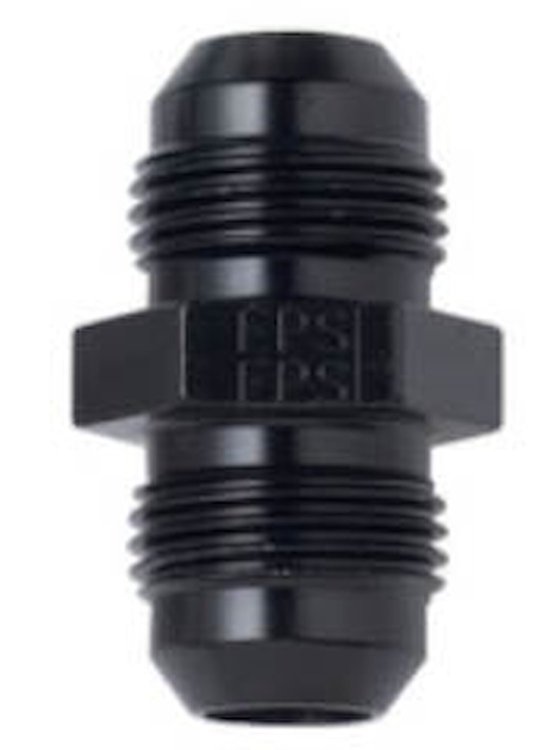 481516BL Aluminum Union Adapter - 815 -16AN x -16AN [Black]
