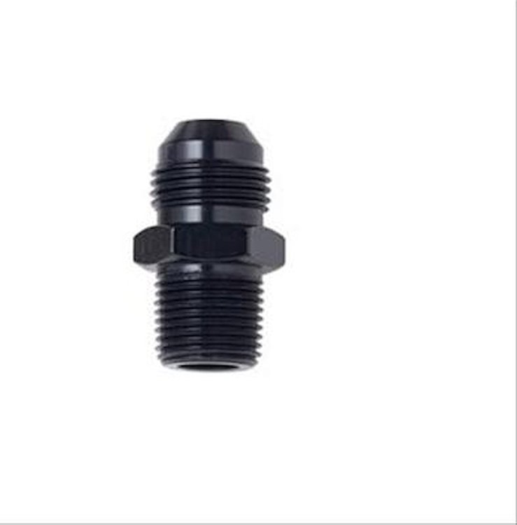 481601-BL Straight Adapter [-3 AN x 1/16 in. NPT, Aluminum, Black]