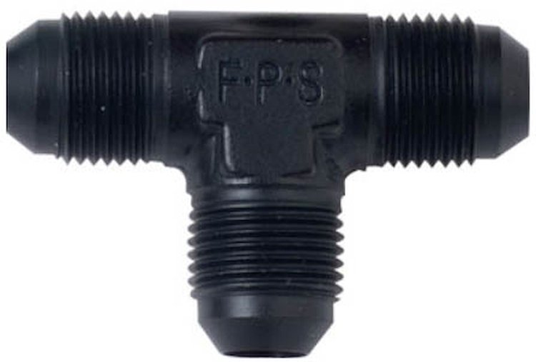 482403-BL 482403BL Aluminum -3 AN Tee Adapter - 824 - Black