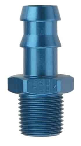 484004 AN Fitting [1/8 in. NPT Male to 1/4 in. hose Barb Hose Barb, Straight, Blue]