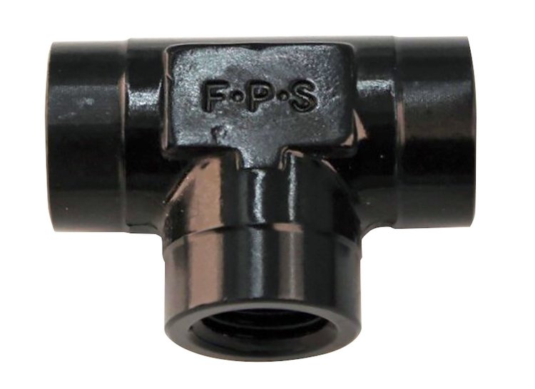491704-BL Shirt [1/2 in. NPT Female Threads to 1/2 in. NPT Female Threads to 1/2 in. NPT Female Threads, Black]