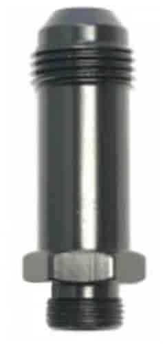 -6 X 9/16-24 CARB ADAPTER LONG 3 BLACK