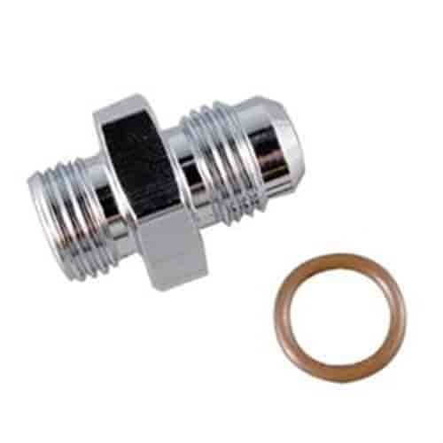 Aluminum AN Radius Fitting With O-Ring -6 x 9/16"-18 SAE (6)
