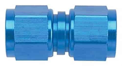 496110 Union Fitting [-10 AN Female to -10 AN Female, Straight, Blue]
