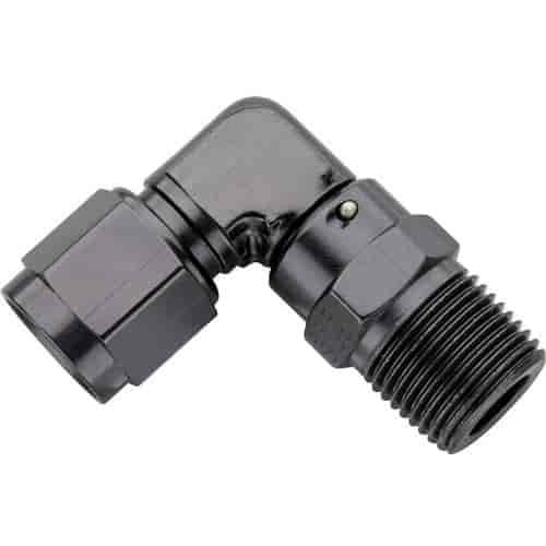 AN 90° Female Swivel to AN Straight Thread Fitting - 994 -12 x 1/2" MPT