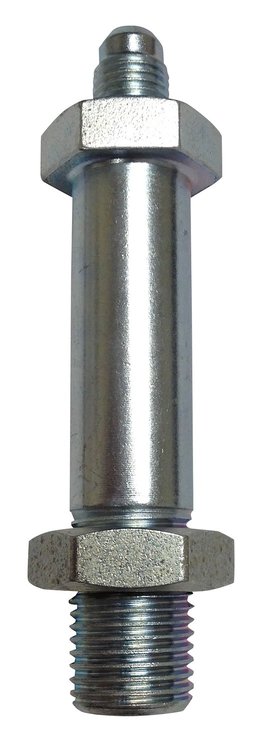 583213 Bulkhead Fitting [1/8 in. NPT Male Threads to -3 AN Male Threads, Straight, Zinc]