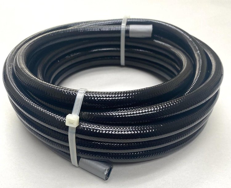 600028-100 Series 6000 P.T.F.E. Hose [-8 AN, Black, 100 ft.]
