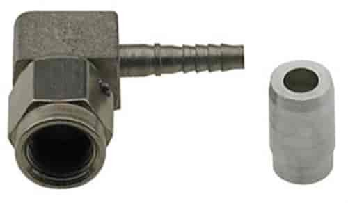 6002123 AN Fitting [-3 AN Hose to -3 AN Female Threads, 90 Degree, Natural]