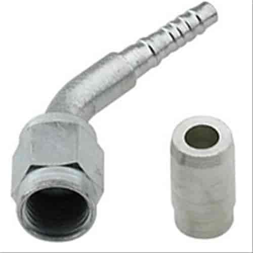 -4 X45 BENT TUBE CRIMP FIT. W/ PIN / COLLAR-20PCS