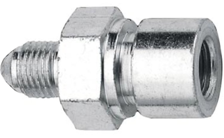 650204 Steel Tubing Adapter - 502 -3 AN x 7/16 in.-24 Inverted Flare