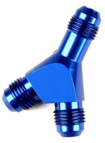 900607 Billet Flare to Flare Y-Fitting 6AN Inlet x 4AN Male Outlets