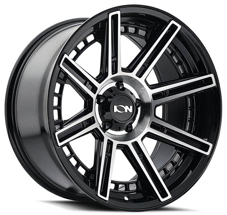 149-2936B ION 149-Series Wheel, Size: 20" x 9", Bolt Pattern: 6 x 135 mm [Finish: Black/Machined]