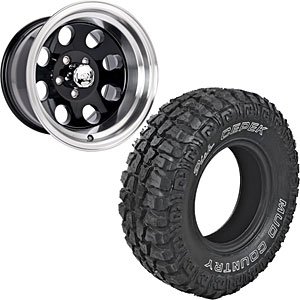 Baja Wheel & Mud Country Tire Kit Size: 15" x 10"