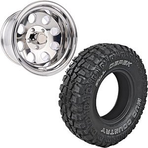 Baja Wheel & Mud Country Tire Kit Size: 15" x 10"