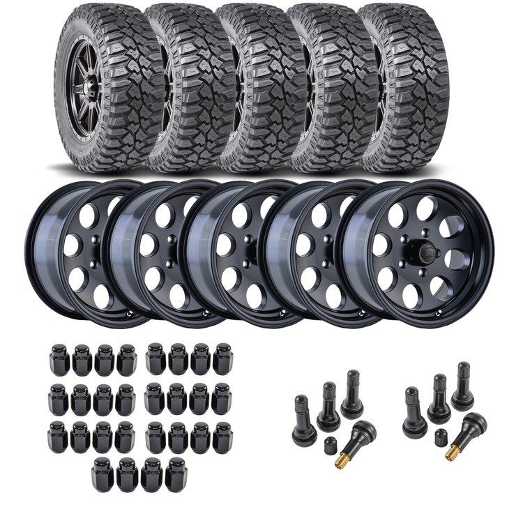 Wheel and Tire Kit for 1987-2006 Jeep Wrangler/1984-2001 Jeep Cherokee