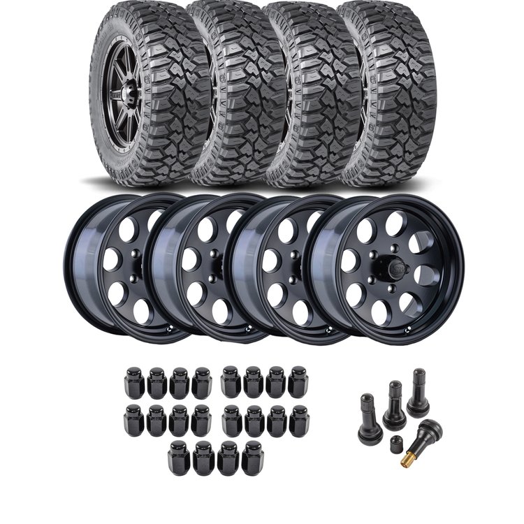 Wheel and Tire Kit for 1987-2006 Jeep Wrangler/1984-2001 Jeep Cherokee