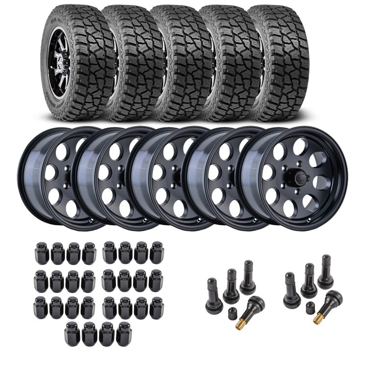 Wheel and Tire Kit for 1987-2006 Jeep Wrangler/1984-2001 Jeep Cherokee