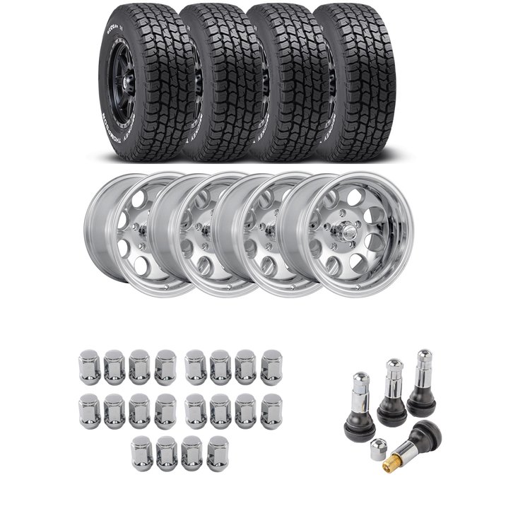 Wheel and Tire Kit for 1987-2006 Jeep Wrangler/1984-2001 Jeep Cherokee