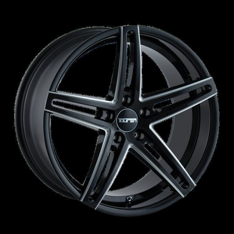 TR73 3273 GLOSS BLACK/MILLED SPOKES 18X8 5-114.3 35mm 72.62mm