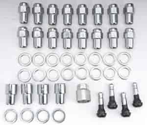 SS Mag Lug Nut & Lock Kit Thread: 1/2"