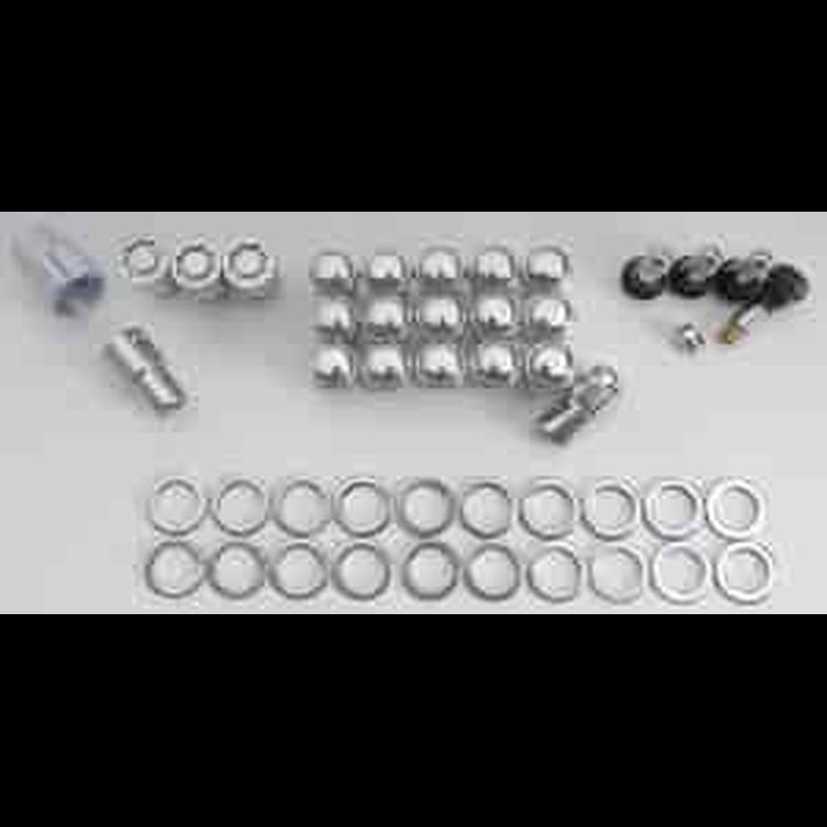 SS Mag Lug Nut & Lock Kit Thread: 7/16"