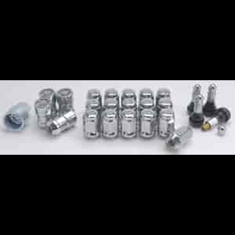Bulge Acorn Lug Nut & Lock Kit Thread: 7/16"