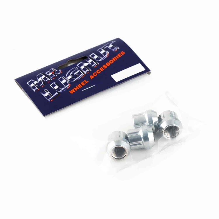 Chrome Open End Spline Lug Nuts 1/2 4/pkg