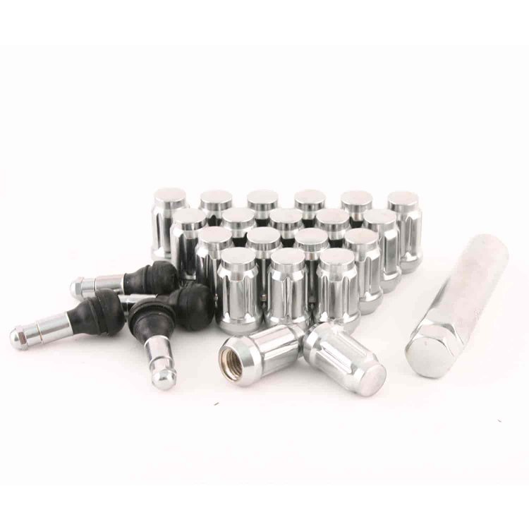 Chrome Closed End Spline Lug Nut Kit 12mm x 1.50 20 Lug Kit