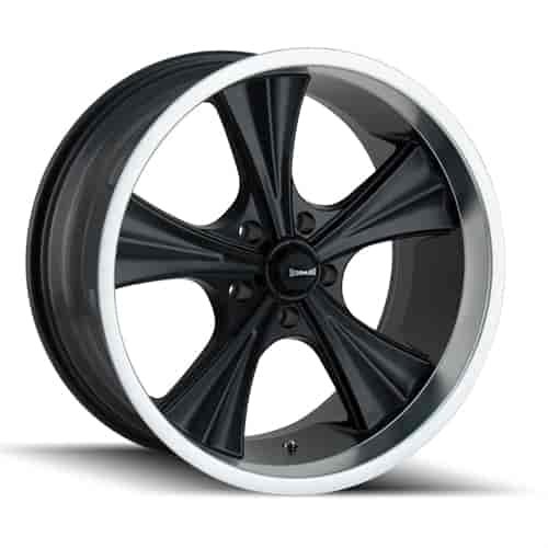 Ridler 651 Series Matte Black w/Machined Lip Wheel Size: 20" x 10"