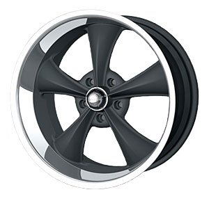 Ridler 695 Series Matte Black w/Machined Ring Wheel Size: 20" x 10" Bolt Circle: 5 x 4.75" Offset: +38mm
