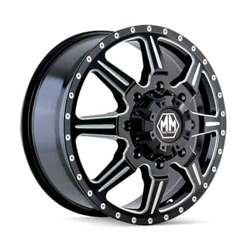 MAYHEM 8101 FRONT BLACK/MILLED SPOKES 22x8.25 8-165.1 127mm 116.7mm