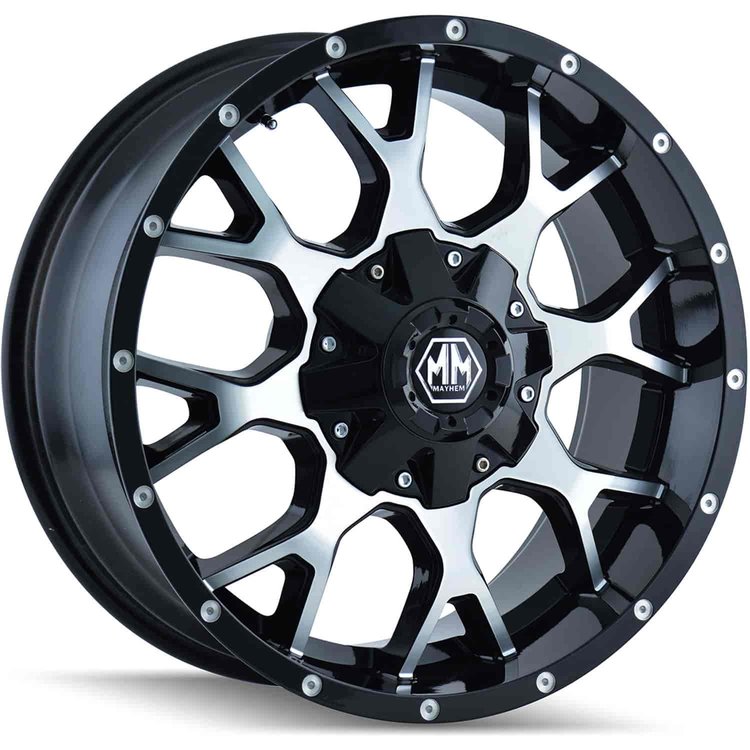 Mayhem 8015 Series Warrior Wheel Size: 20" x 10"