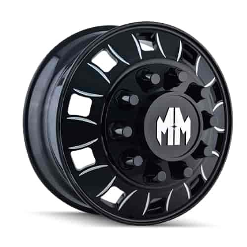 MAYHEM 8180 FRONT BLACK/MILLED SPOKES 22x8.25 10-285.75 169mm 220.1mm