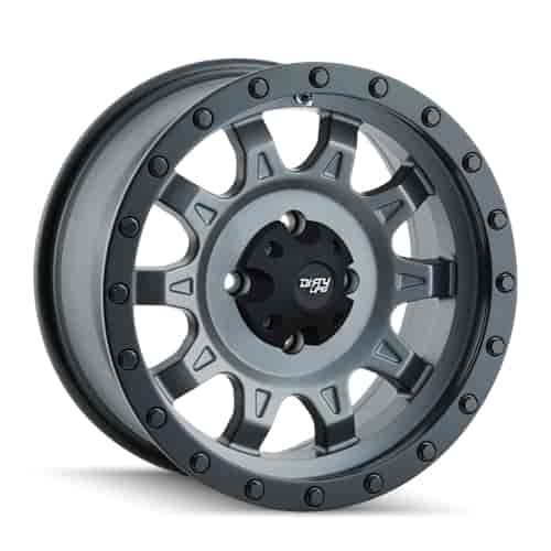 ROADKILL 9301 MATTE GUNMETAL/BLACK BEADLOCK 14X7 4-156 13mm 115.1mm
