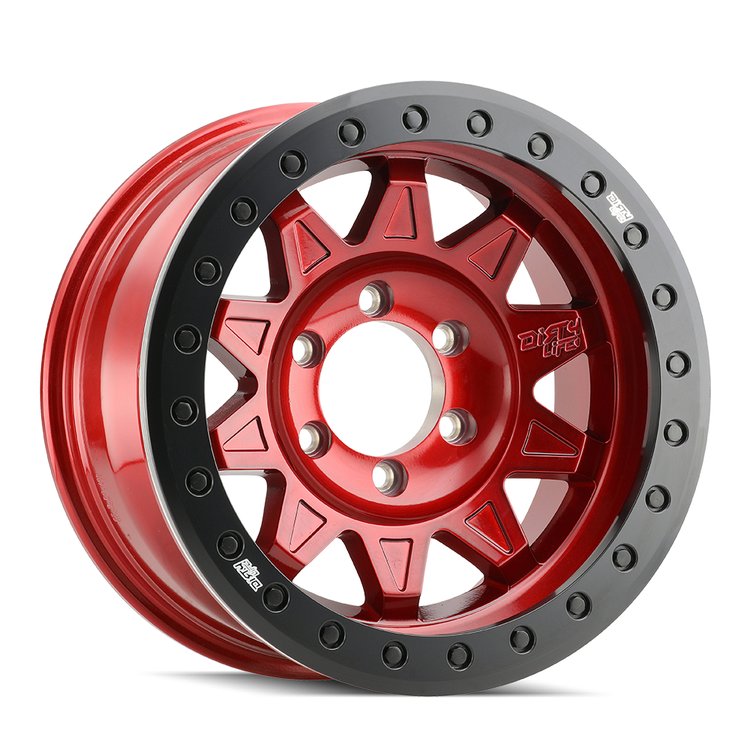 ROADKILL RACE 9302 Wheel Size: 17 X 9" Bolt Pattern: 6-139.7 [CRIMSON CANDY RED BEADLOCK]