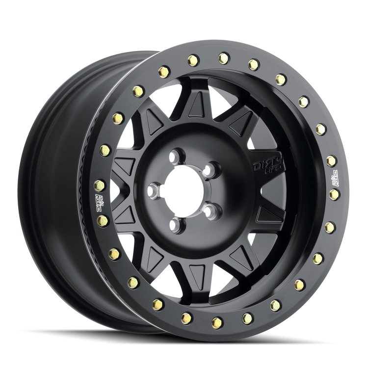 ROADKILL RACE 9302 Wheel Size: 17 X 9" Bolt Pattern: 5-127 [MATTE BLACK W/SIMULATED RING]