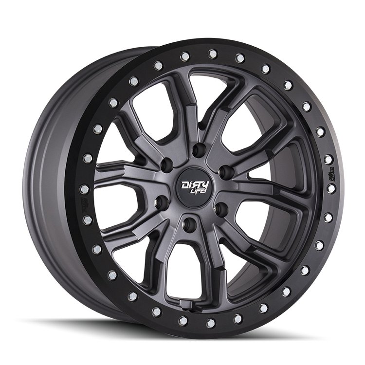 DT-1 9303 Wheel Size: 17 X 9" Bolt Pattern: 5-127 [MATTE GUNMETAL W/SIMULATED RING]