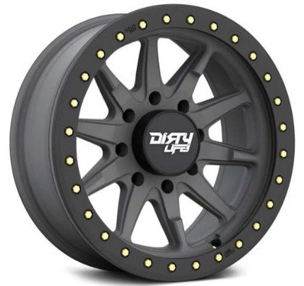 DT-2 9304 Wheel Size: 17 X 9" Bolt Pattern: 5-127 [MATTE GUNMETAL W/SIMULATED RING]