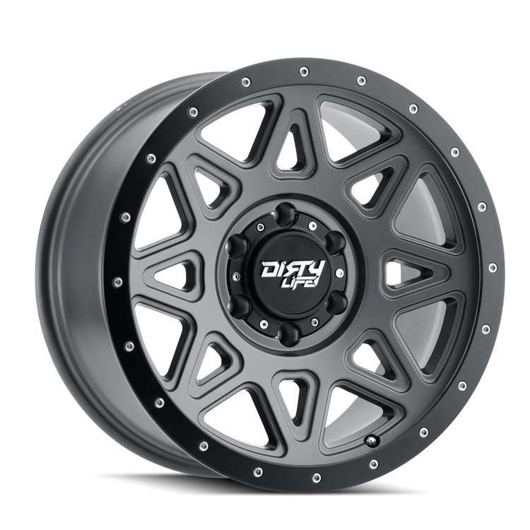 THEORY 9305 Wheel Size: 18 X 9" Bolt Pattern: 6-135 [MATTE GUNMETAL W/SIMULATED RING]