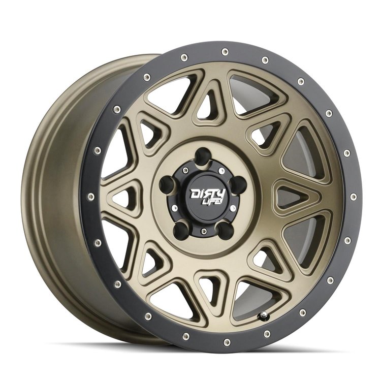 THEORY 9305 Wheel Size: 18 X 9" Bolt Pattern: 5-127 [MATTE GOLD W/SIMULATED RING]