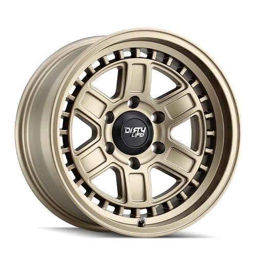 CAGE 9308 Wheel Size: 17 X 8.5" Bolt Pattern: 6-120 [MATTE GOLD]