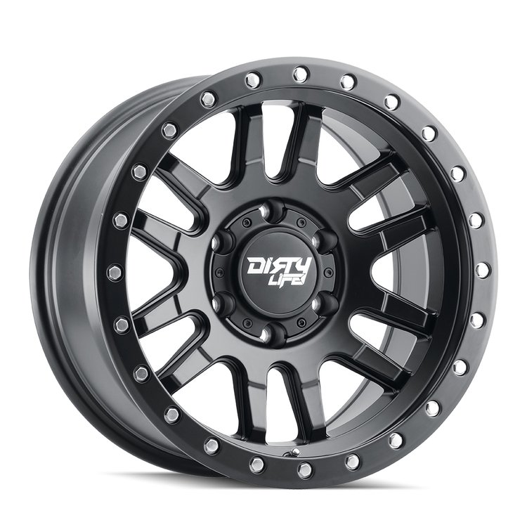 CANYON PRO 9309 Wheel Size: 17 X 9" Bolt Pattern: 5-139.7 [MATTE BLACK W/SIMULATED RING]