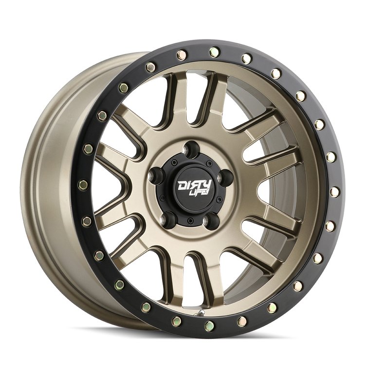CANYON PRO 9309 Wheel Size: 17 X 9" Bolt Pattern: 5-150 [SATIN GOLD W/SIMULATED RING]