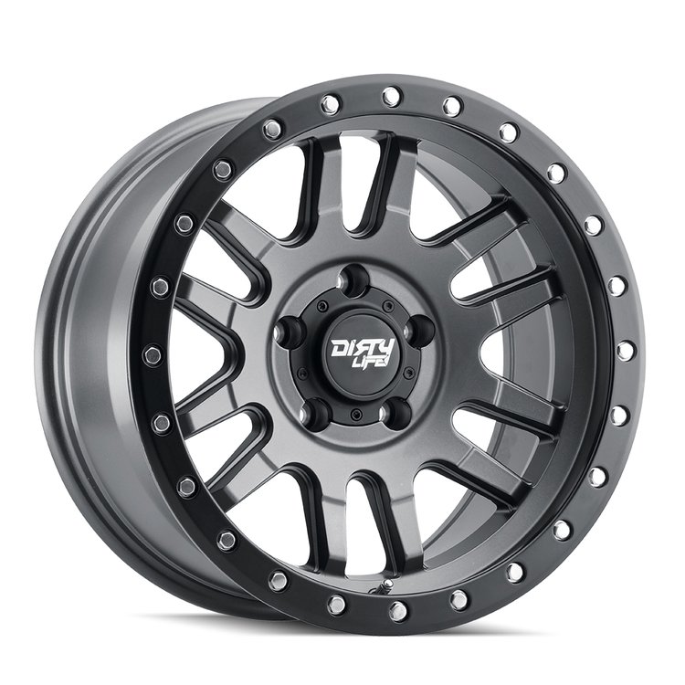 CANYON PRO 9309 Wheel Size: 17 X 9" Bolt Pattern: 5-127 [SATIN GRAPHITE W/SIMULATED RING]