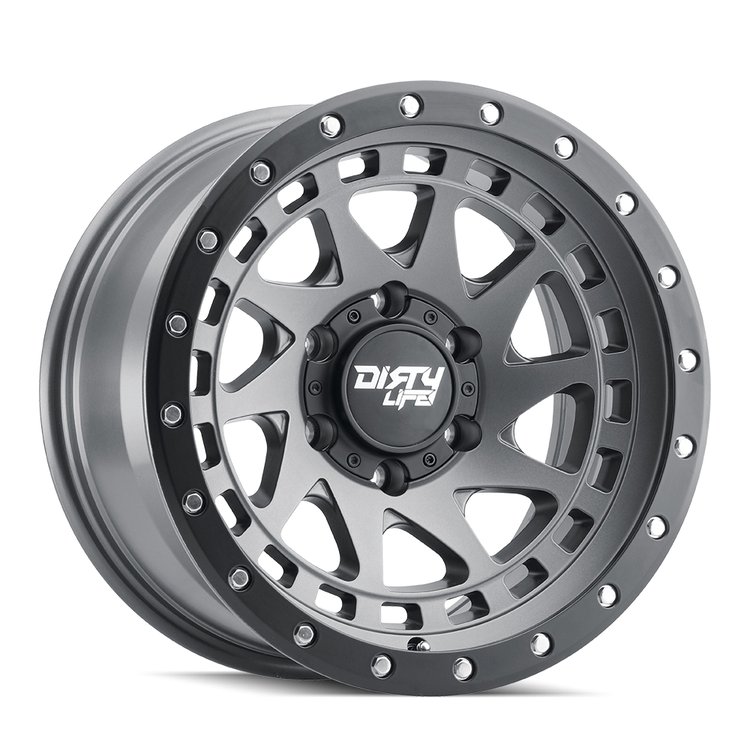 ENIGMA PRO 9311 Wheel Size: 17 X 9" Bolt Pattern: 5-127 [SATIN GRAPHITE W/SIMULATED RING]